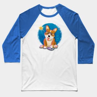 Corgi Gamer Baseball T-Shirt